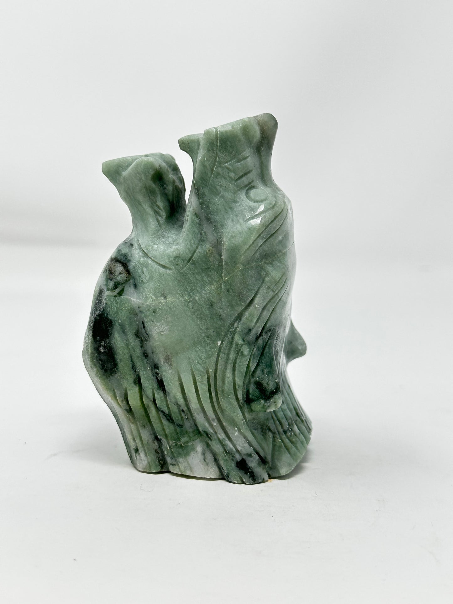 Jade Wolf Head (Green Jade)