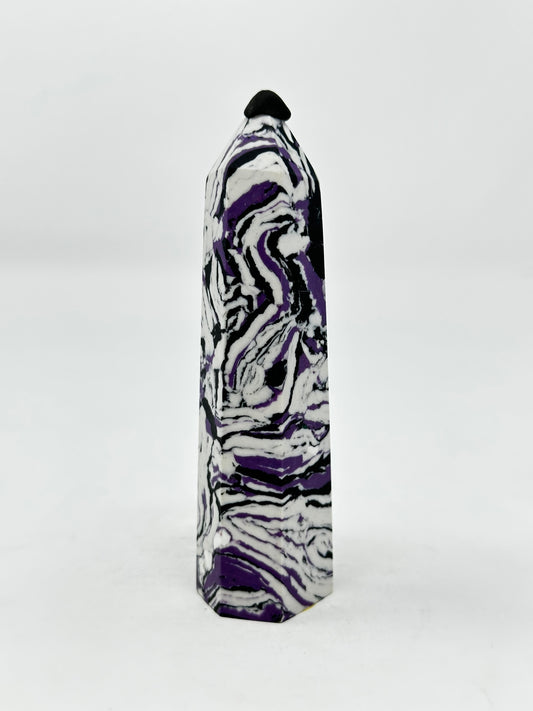 Purple Zebra Jasper Tower