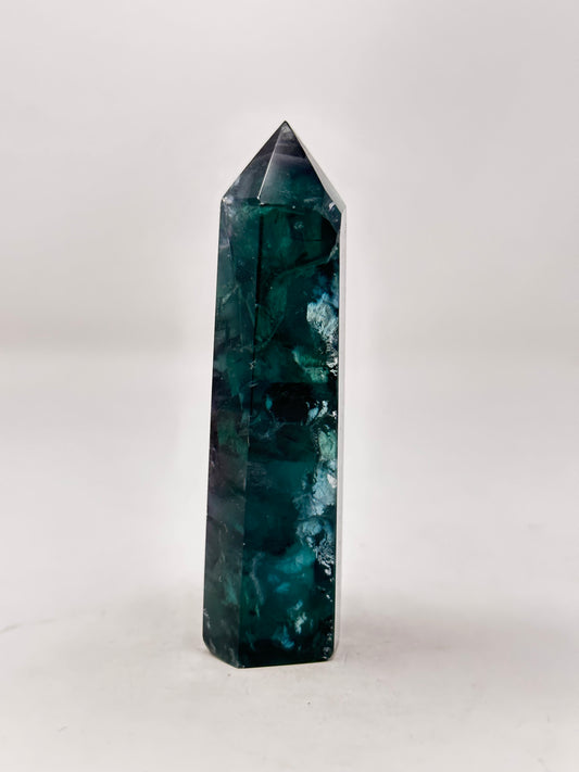 Deep Green Fluorite Tower