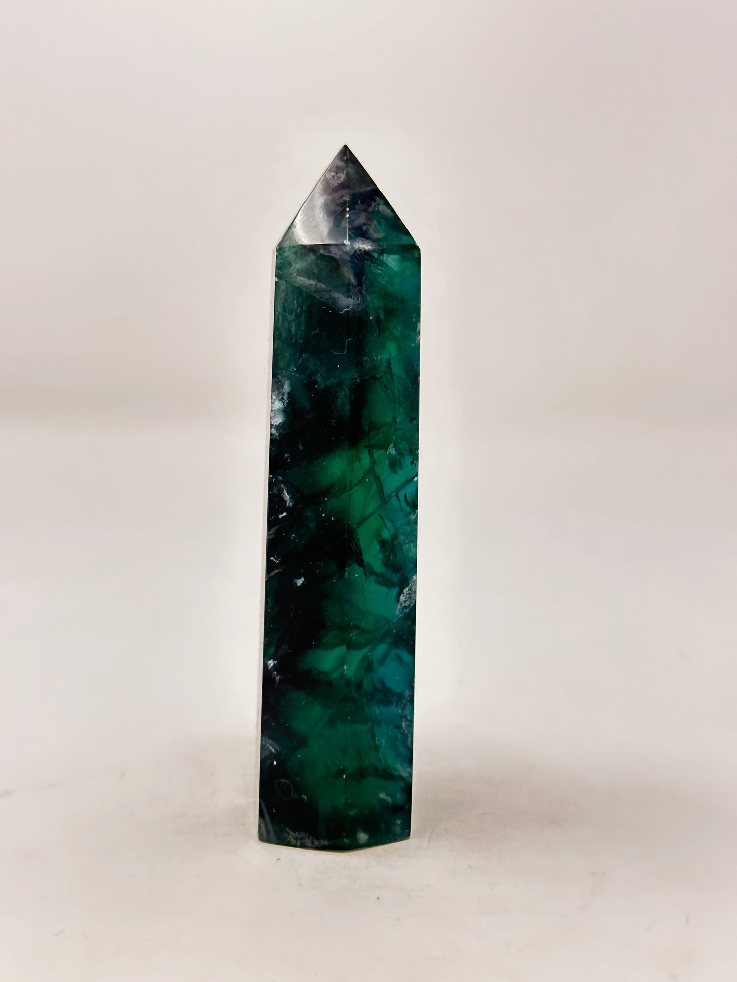 Deep Green Fluorite Tower