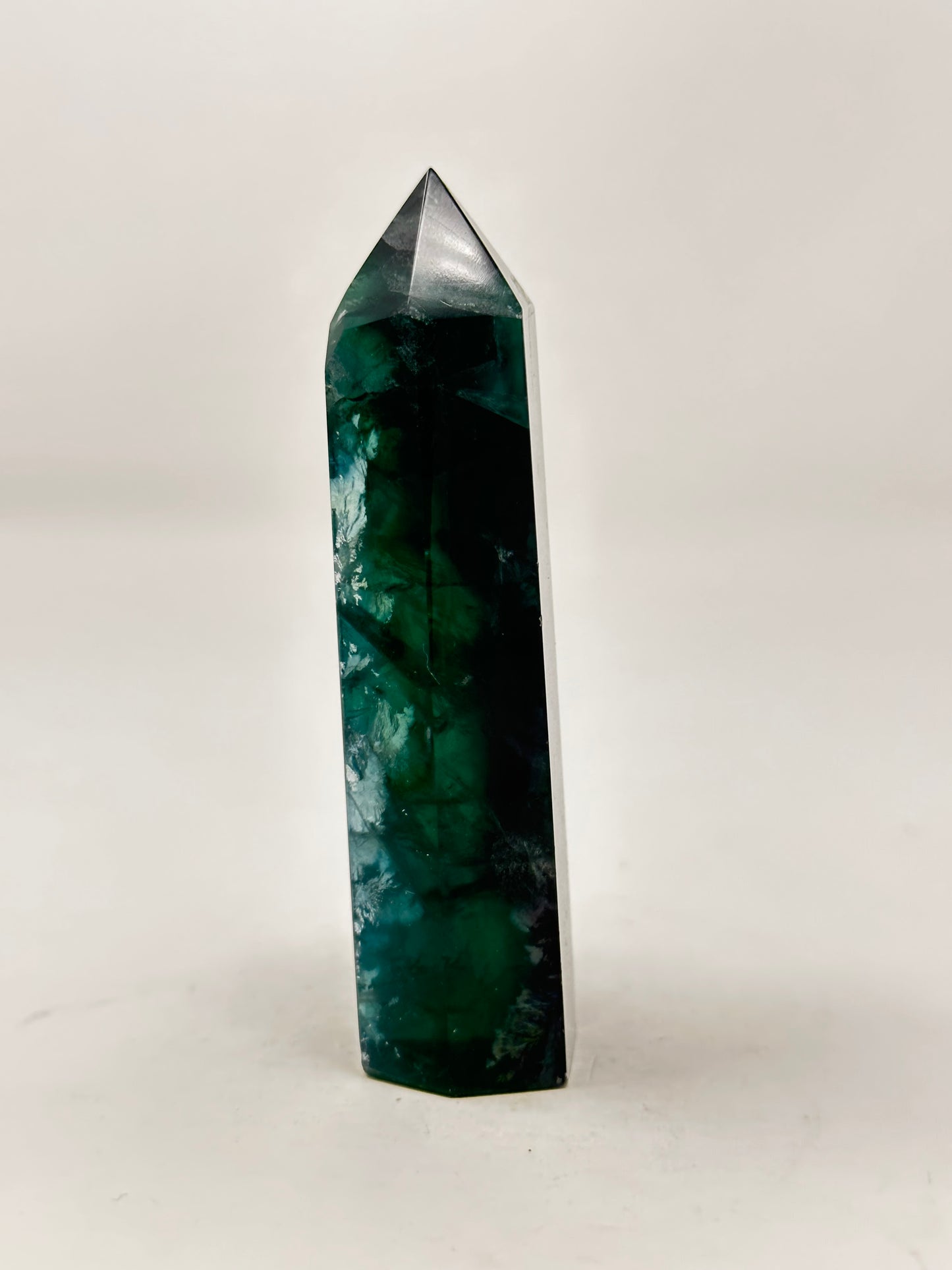 Deep Green Fluorite Tower