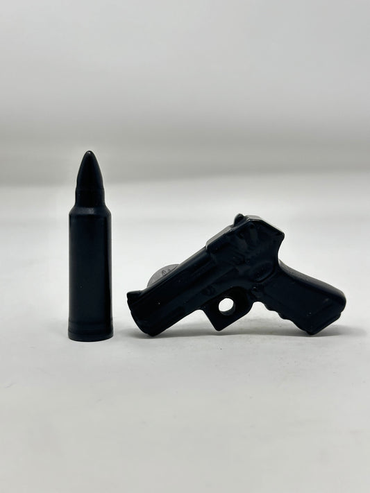 Obsidian Gun and Bullet