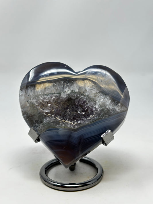 Blue Agate Heart