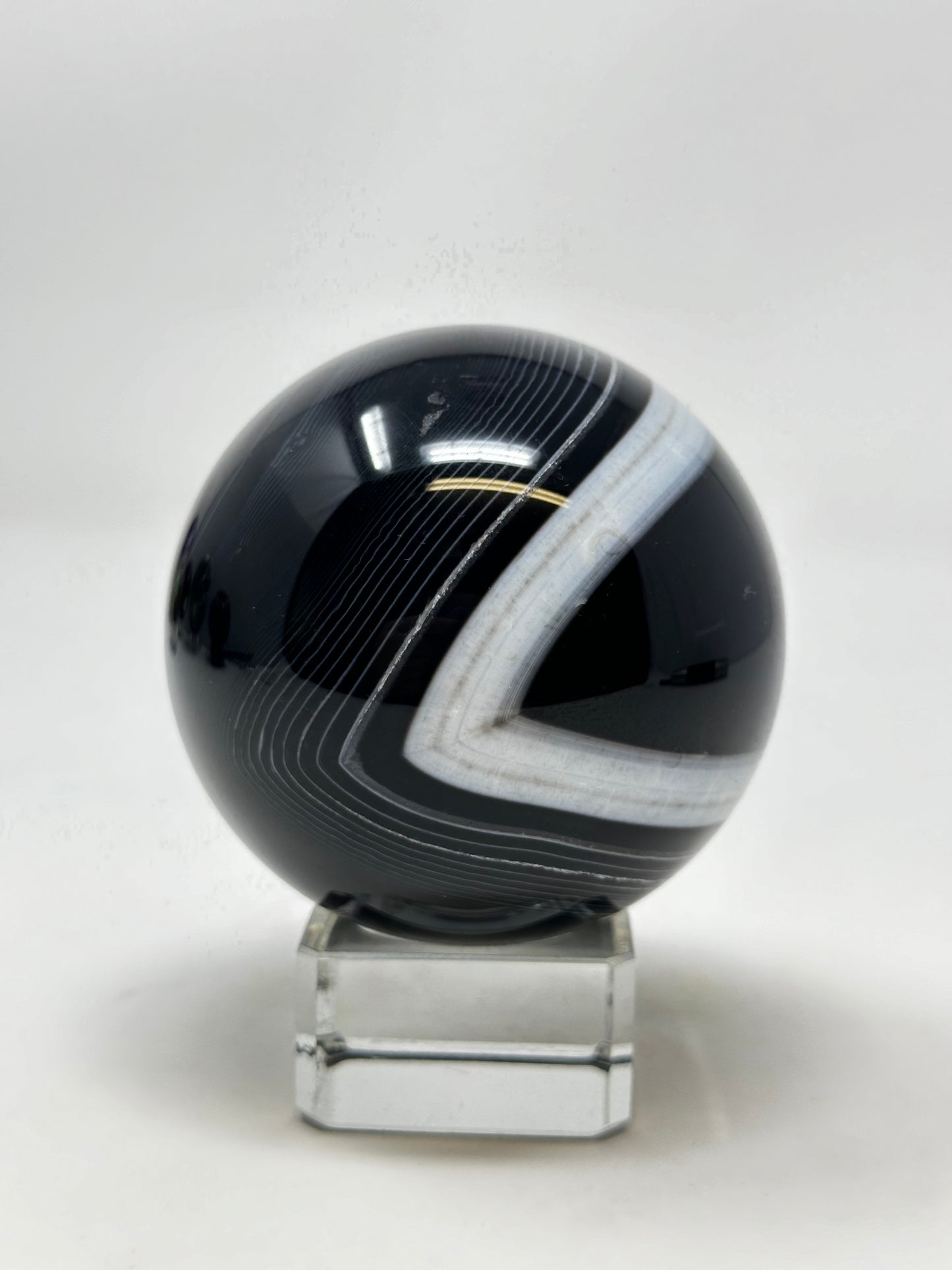 Black Agate Sphere