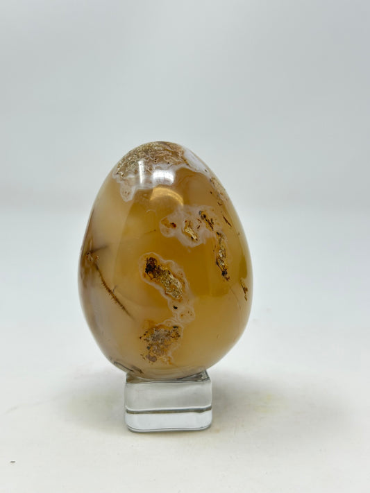 Flower Agate Egg