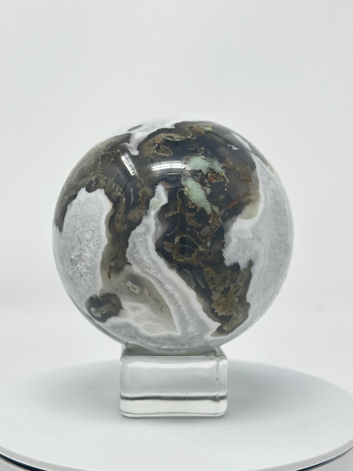 Large Moss Agate Sphere