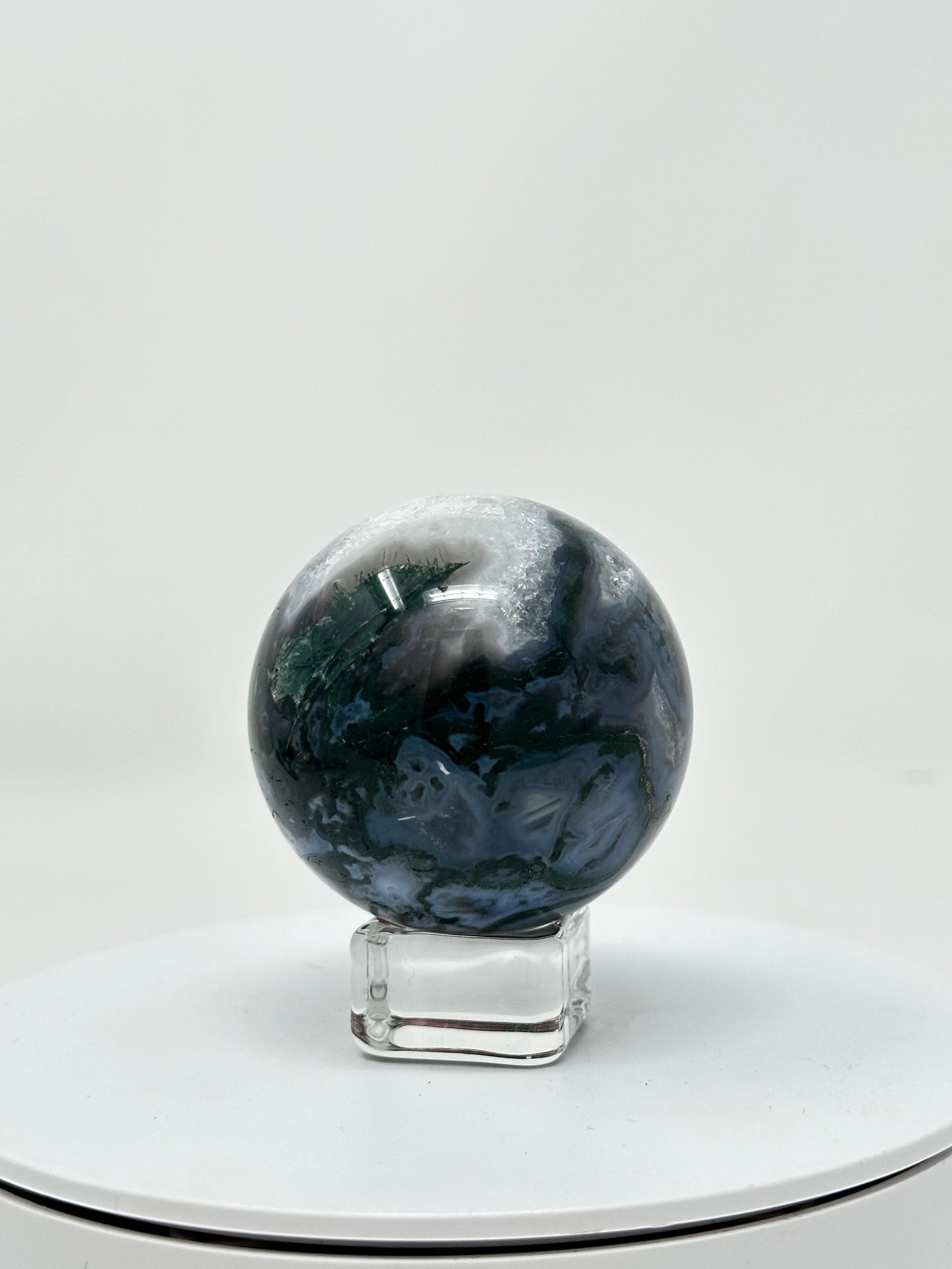 Blue Moss Agate Sphere