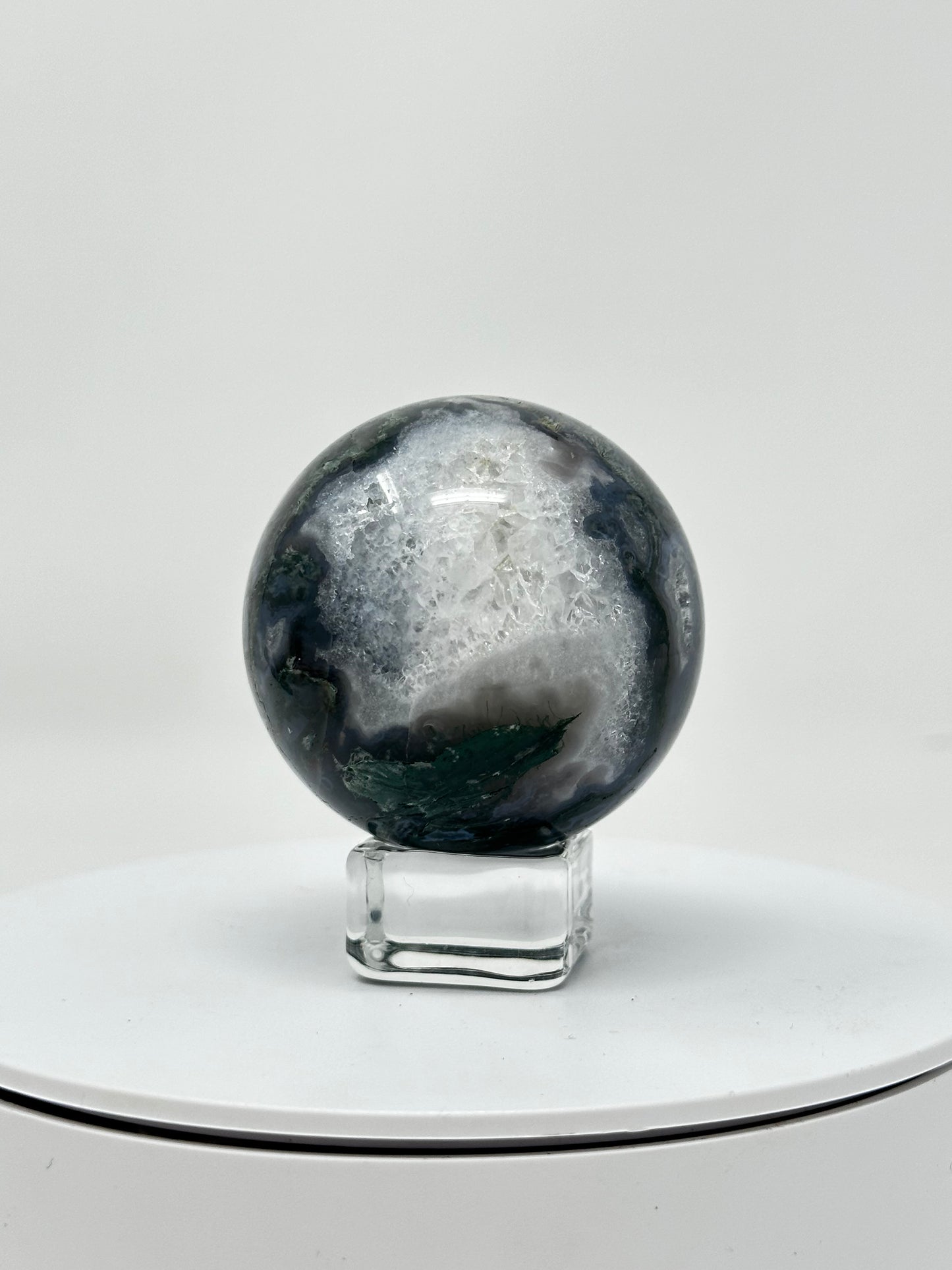 Blue Moss Agate Sphere