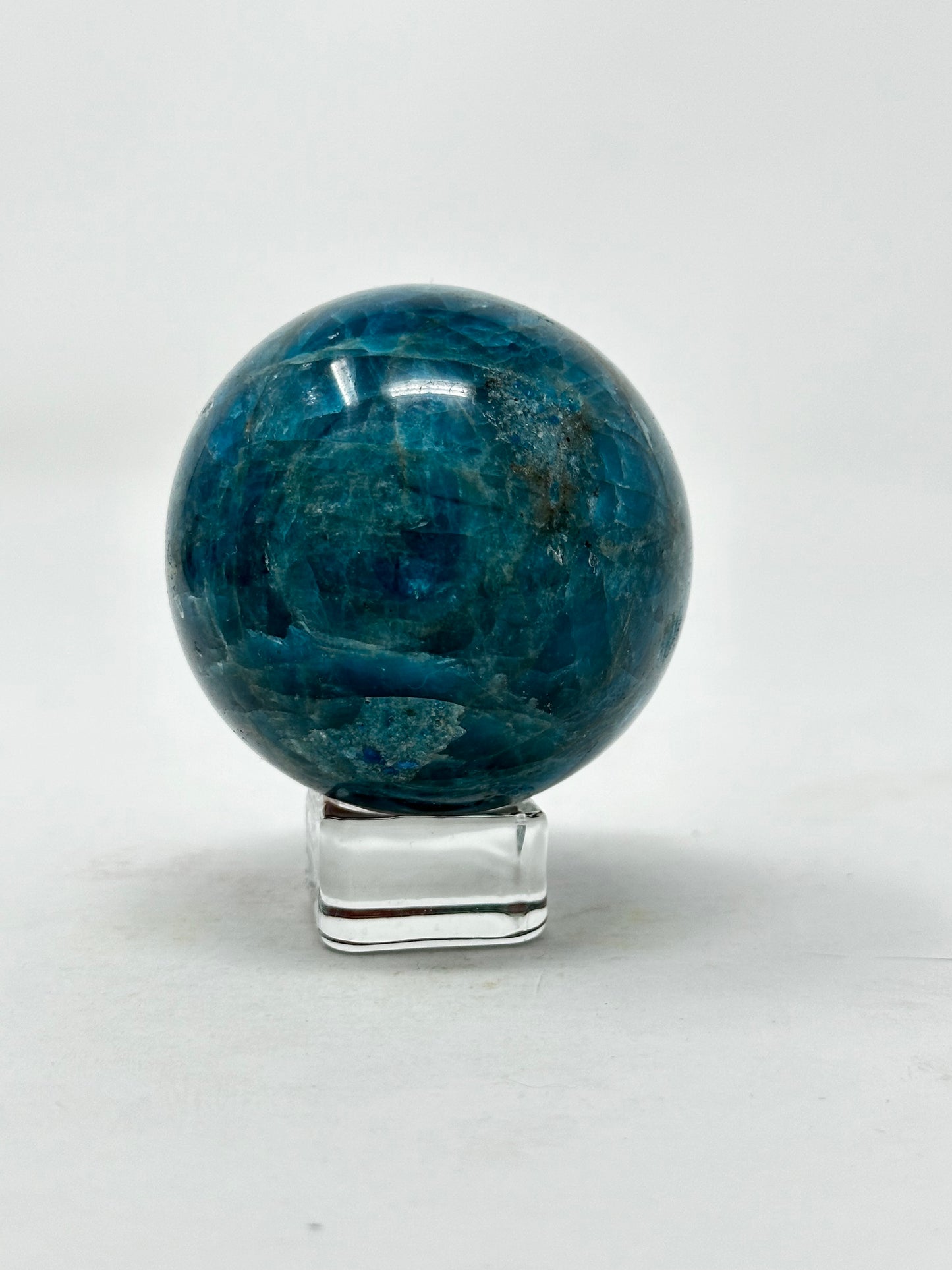 Blue Apatite Sphere