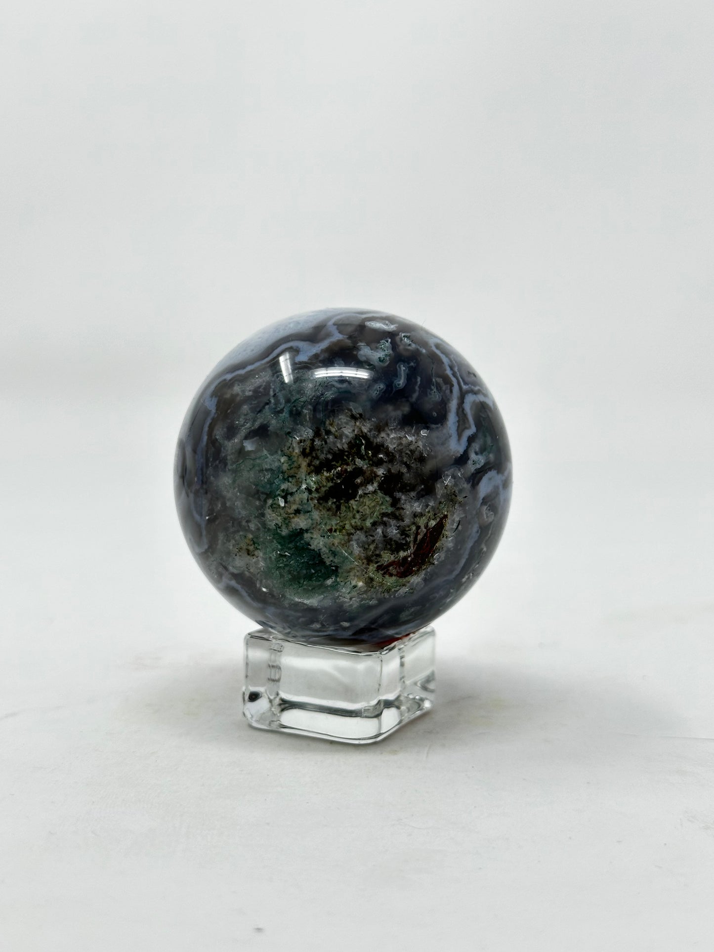 Blue Moss Agate Sphere