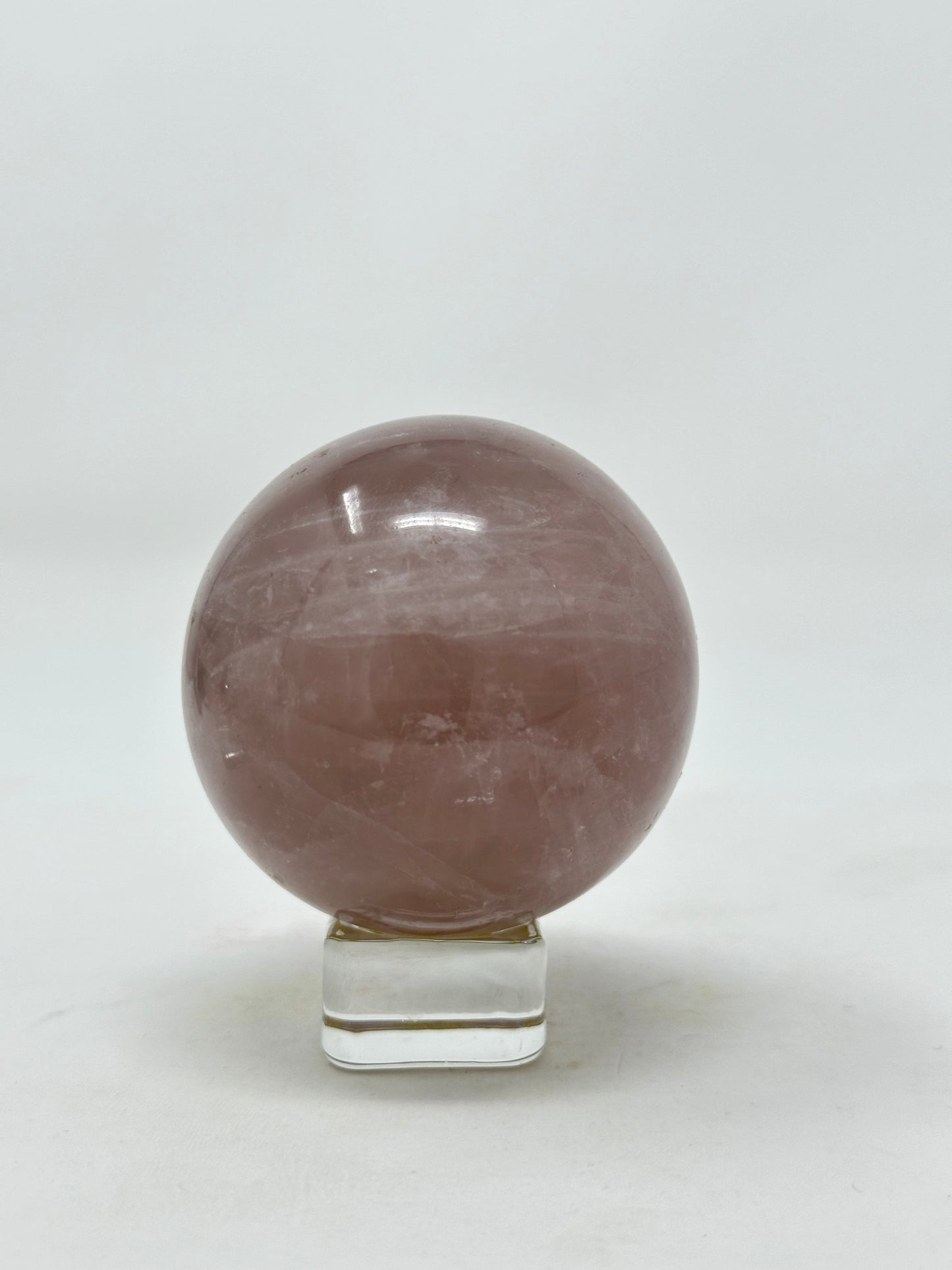 Smokey Lavendar Rose Quartz Shere