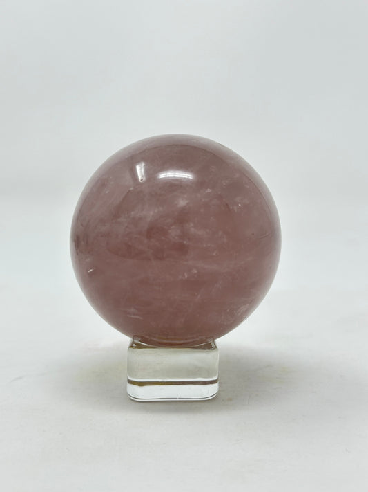 Smokey Lavendar Rose Quartz Shere