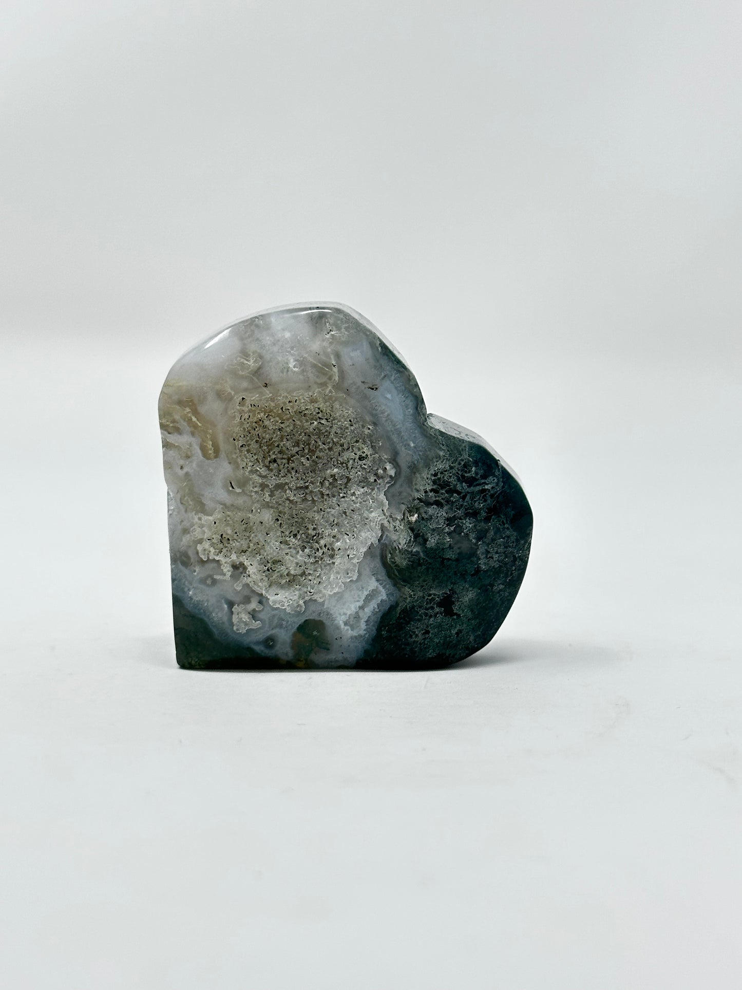 Moss Agate Heart