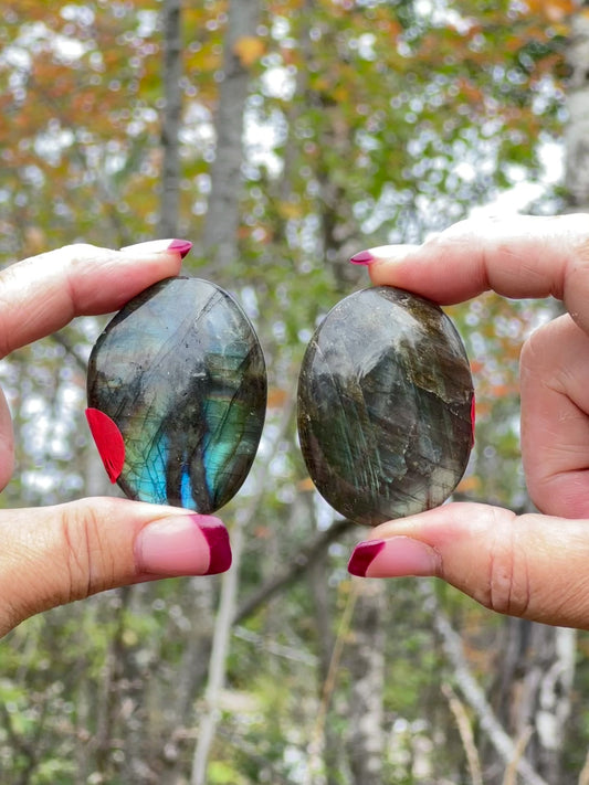 Labradorite Palm Stones