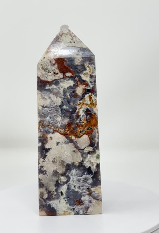 Mexican Crazy Lace Agate Tower