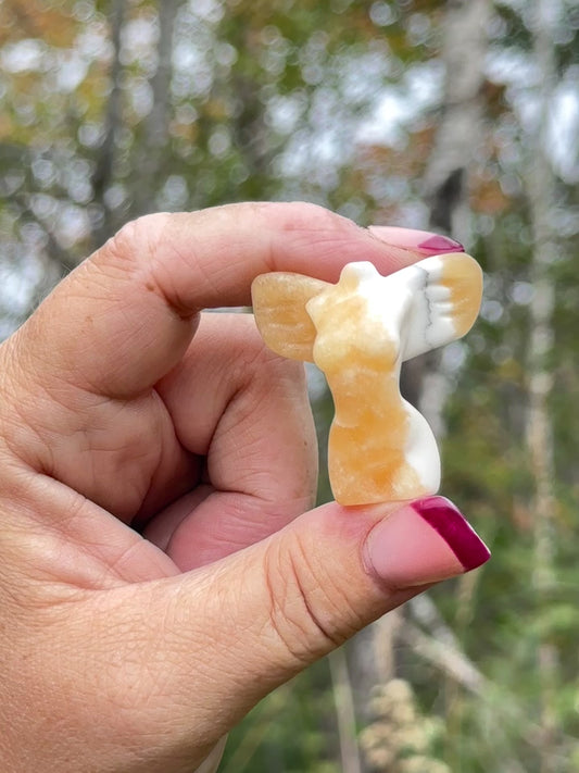 Honey Calcite Angel Body